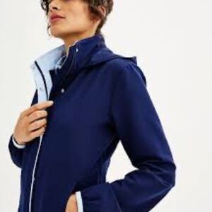 Tek Gear Blue Jacket High Collar Weather-Resistant